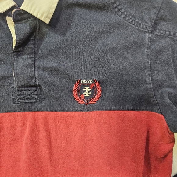 IZOD Rugby Shirt Men’s XLT Tall Long Sleeve - Picture 3 of 10